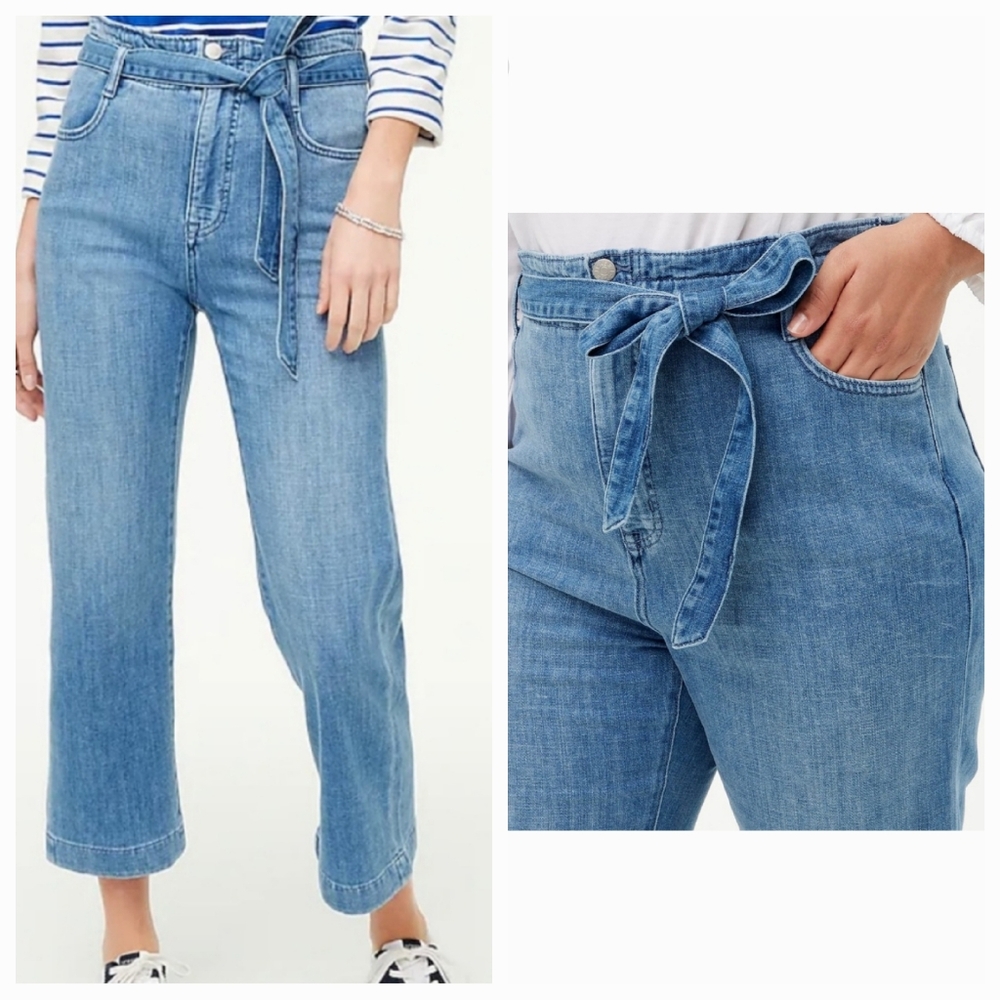 Women's J. Crew denim pants, Sz 28, pre-owned in good condition, blue